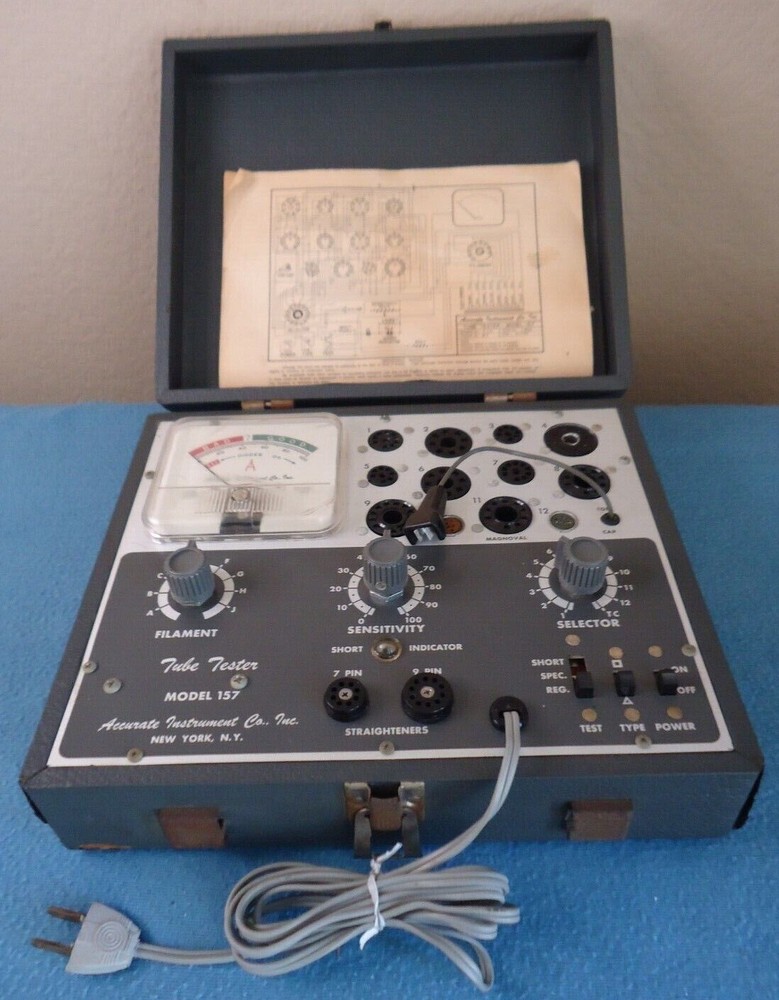 Accurate Instruments Model-157 Tube Tester for Emission Testing - Watch Video Demo-image