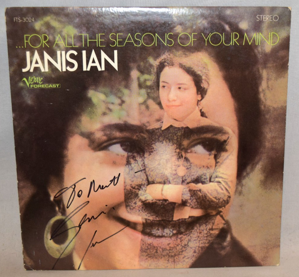 1967 -JANIS IAN- Signed/Autograph/Auto Vinyl LP Record Album - For All Seasons