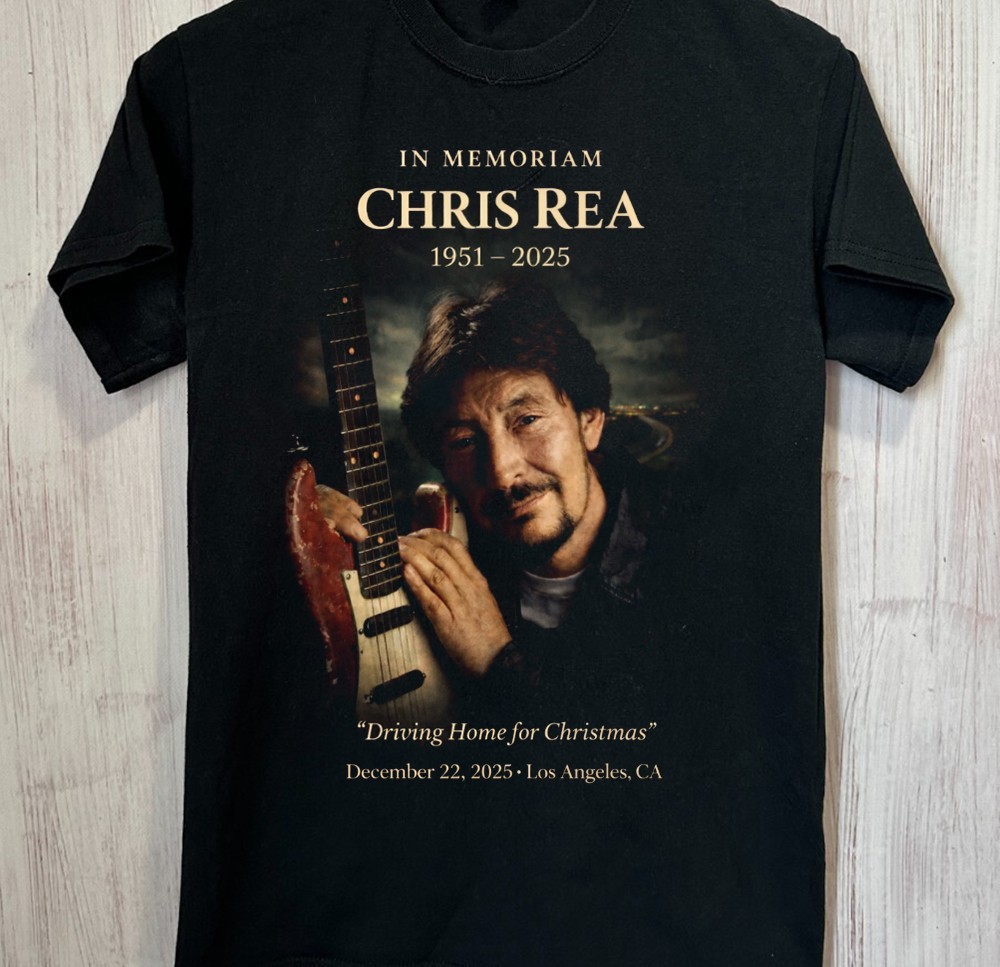 Collection CHRIS REA R.I.P Logo Gift Funny  All Size Tee B07.138