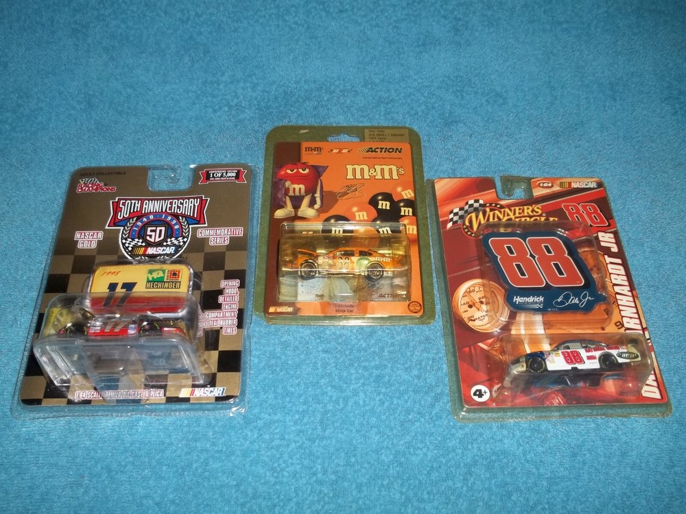 Vintage NASCAR Racing Collectibles Earnhardt Sadler Waltrip 3-Pack