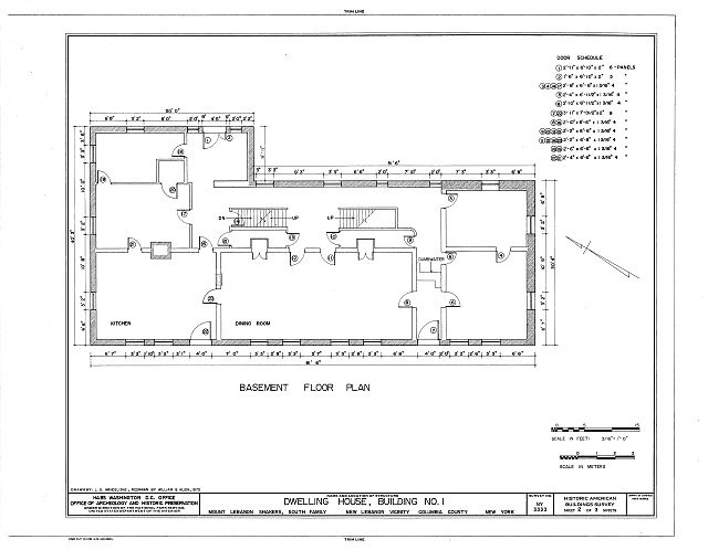 Shaker South Family Dwelling House,Shaker Road,New Lebanon,New York,NY,HABS,18