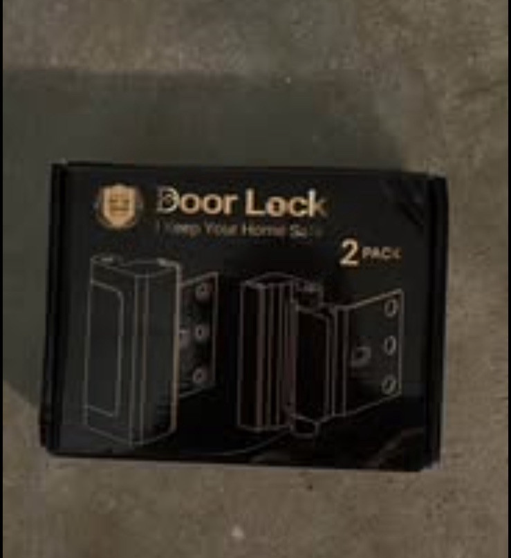 Childproof Home Security Door Locks - 2-Pack Safety Reinforcement for Kids