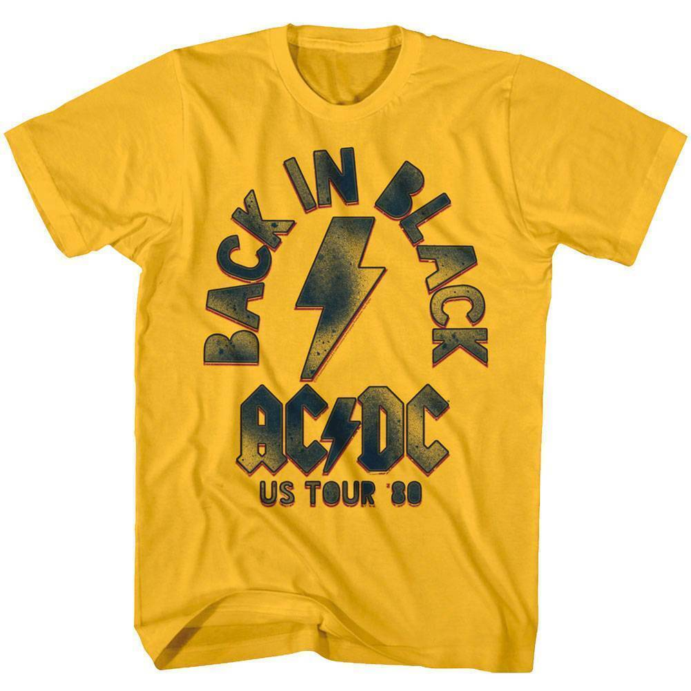 ACDC Back in Black US Tour 1980 Men's T Shirt