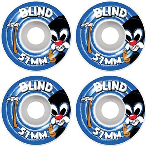 Blind Skates Reaper Impersonator 51mm 99a White/Blue Skate Wheels Set of 4
