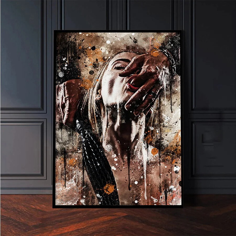 Abstract Graffiti Sexy Women Canvas Painting Canvas Prints Mural Home Decor Art-image