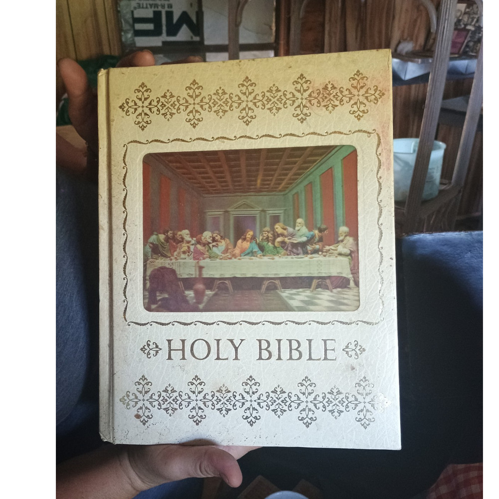 Holy Bible Hardcover Illustrated Edition, English Nonfiction Religious Book