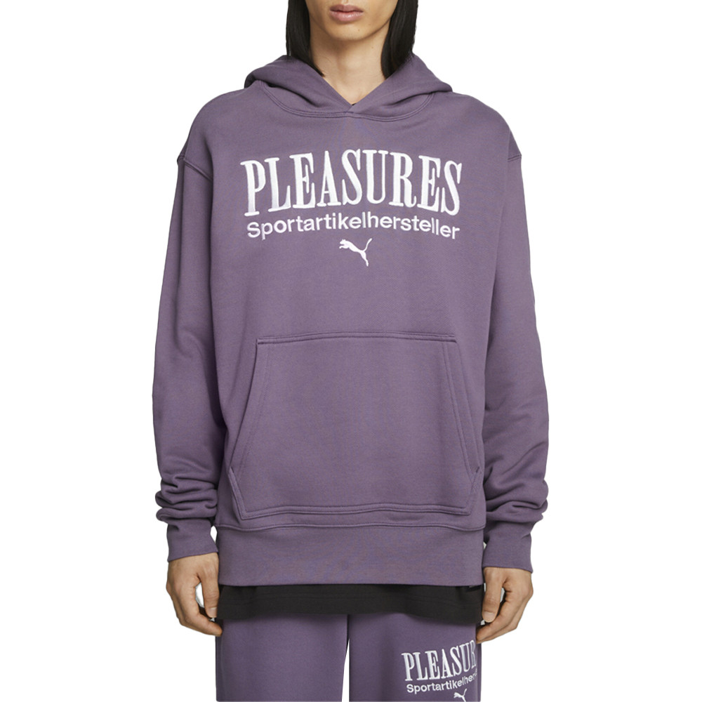 Puma X Pleasures Graphic Long Sleeve Hoodie Men Size M Casual Streetwear 620879