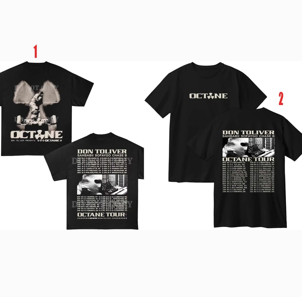 Don Toliver Octane Tour 2026 T shirt
