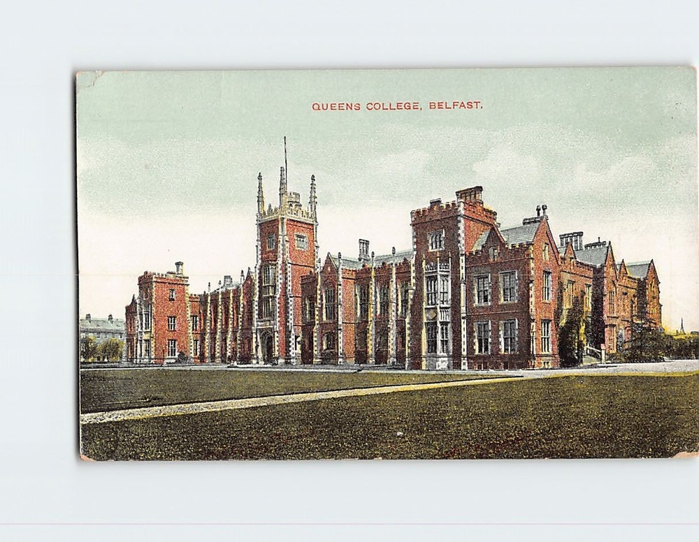 Postcard Queens College Belfast Northern Ireland