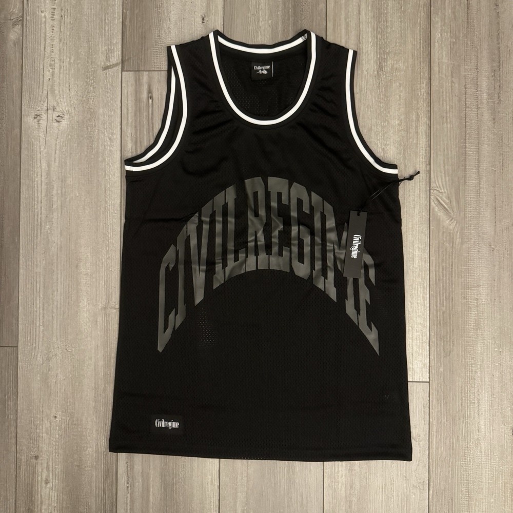 Civil Regime by Darc Sport Basketball Jersey Mens Medium Black Above All NWT
