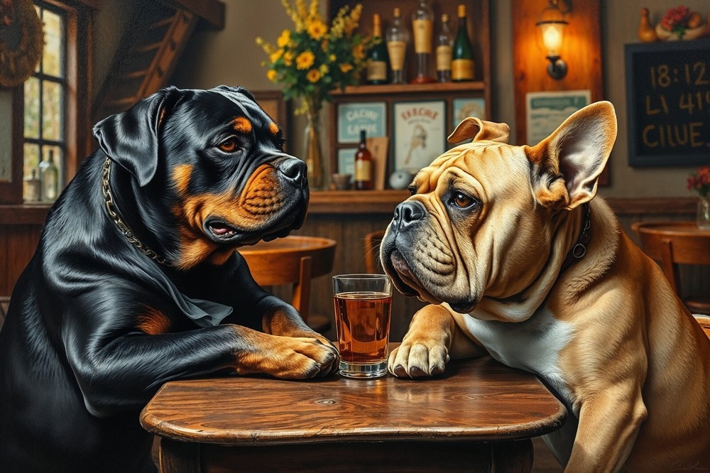 Dog Beer Pub Fantasy 4x6 Premium Photo Art Print