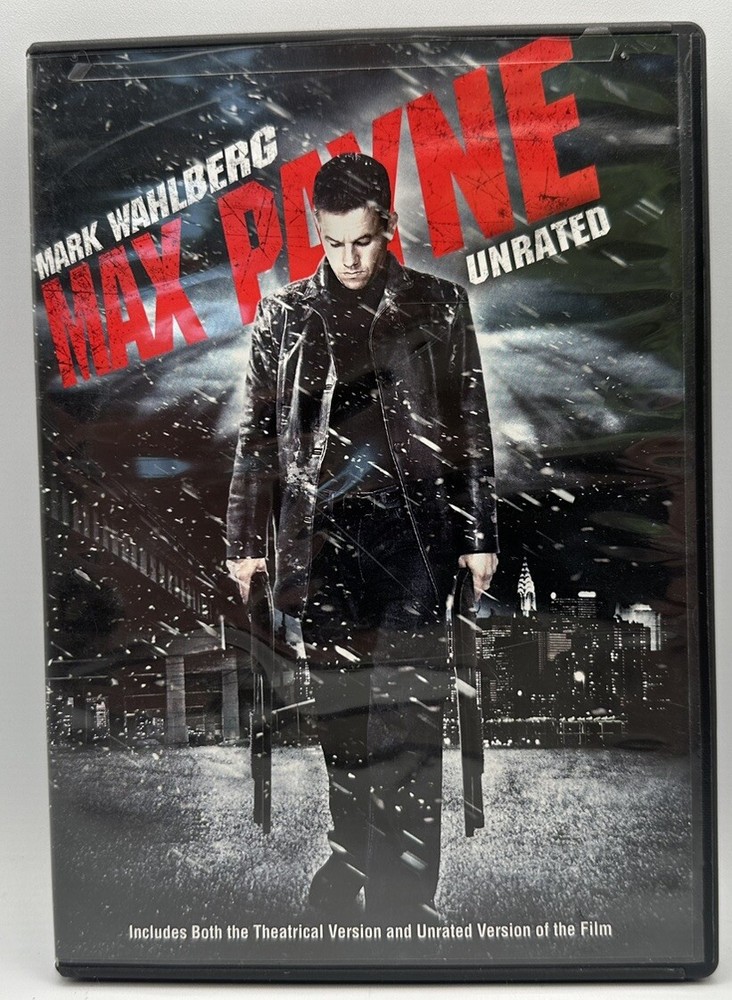 Max Payne DVD Theatrical & Unrated Versions Mark Wahlberg  Free Shipping 2008