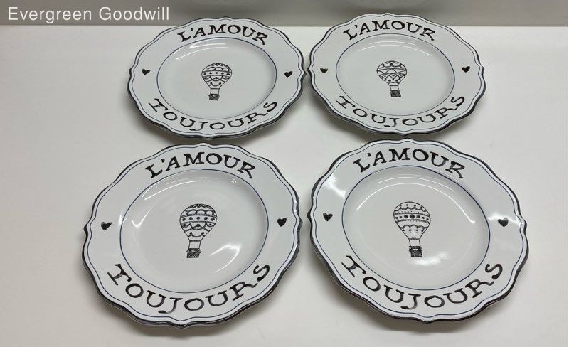 Juliska L'Amour Toujours Dinnerware - Set of Four Plates