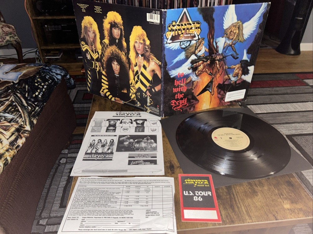Stryper -To Hell With The Devil(original Vinyl 1986) Backstage Pass/order Forms