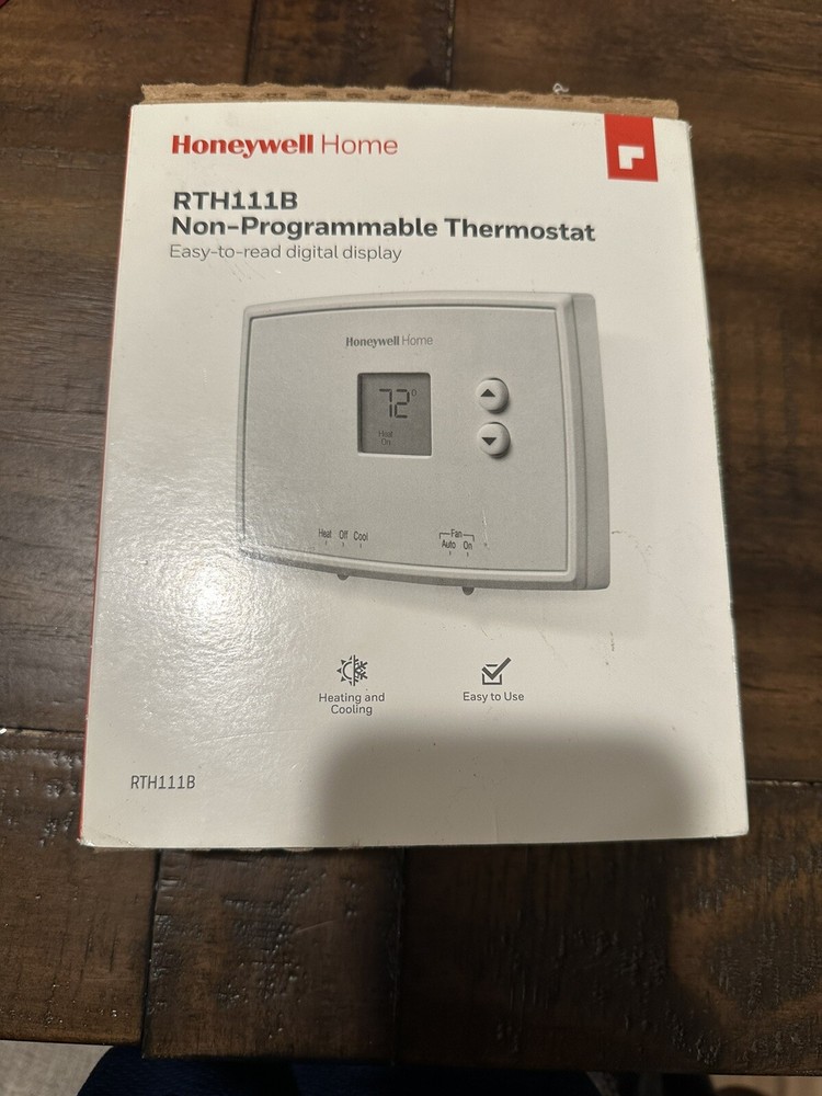 Honeywell Digital Non Programmable Thermostat White RTH111B1024