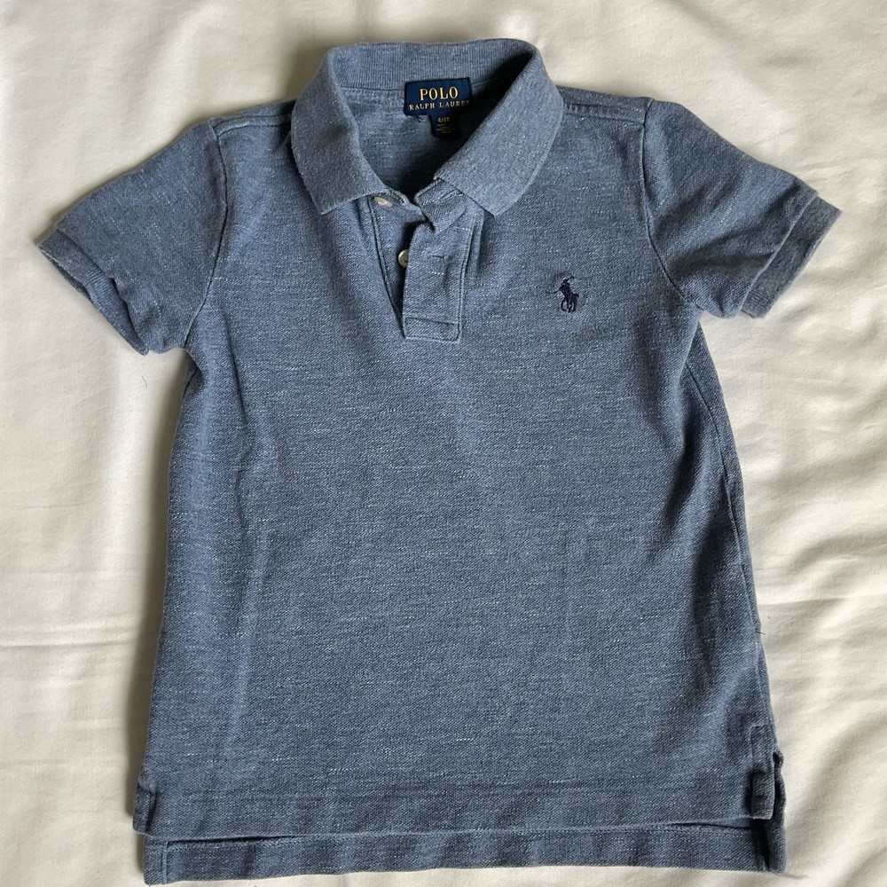 Polo Ralph Lauren Boys Light Blue Short Sleeve Polo Shirt Size 4T