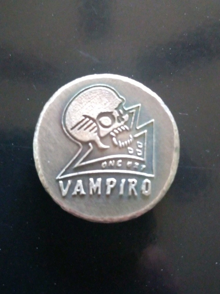 1 Oz Silver Hand Poured Round, Vampiro, M6 Metals