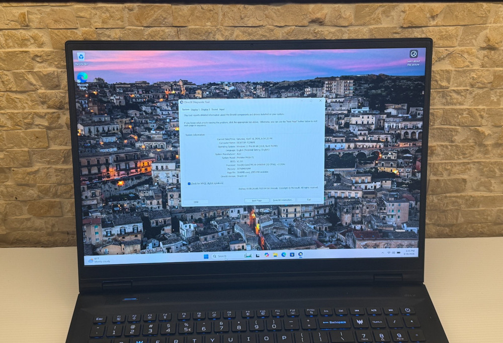 Acer Predator Helios 18 PH18-72 - i9-14900HX✔32GB RAM✔RTX 4080✔1TB SSD - 64876