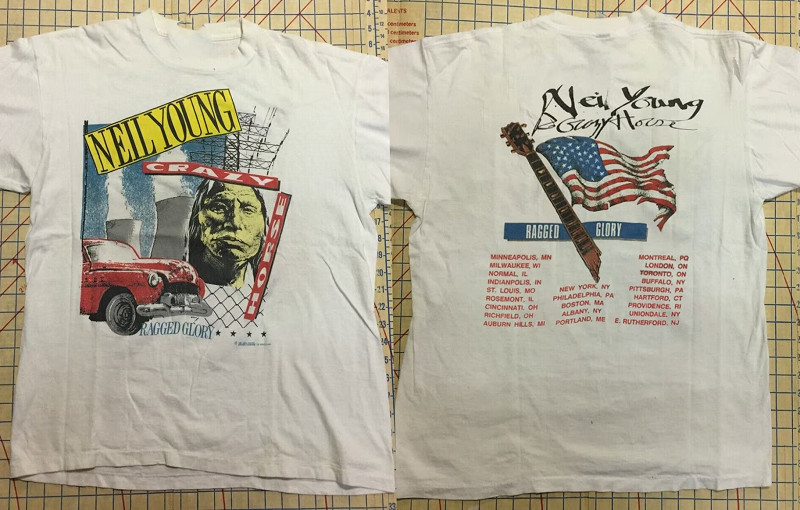 Neil Young Crazy Horse Ragged Glory Tour T-Shirt