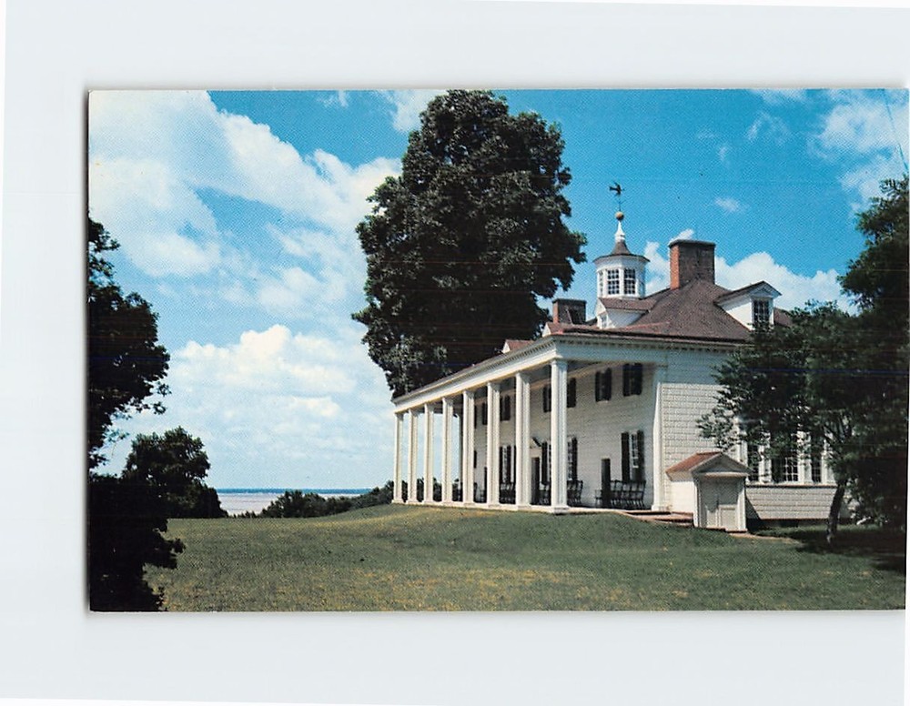 Postcard East Front Mount Vernon Virginia USA