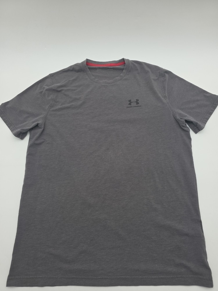 Under Armour T-Shirt Men Medium Logo Tee Gray.#44851