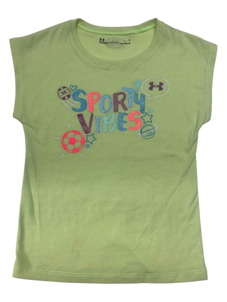 Under Armour Girls  Short Sleeve T Shirt Size 5