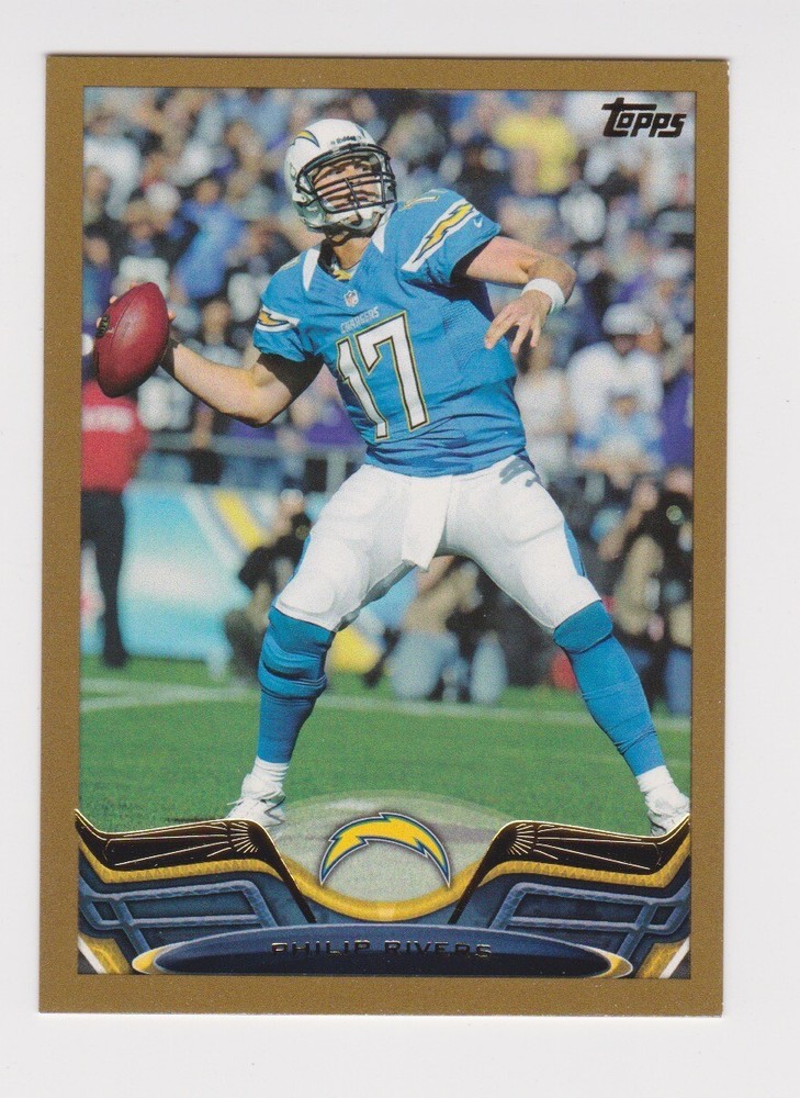 2013 Topps Football Gold Parallel #220 Philip Rivers 51/2013 San Diego Chargers