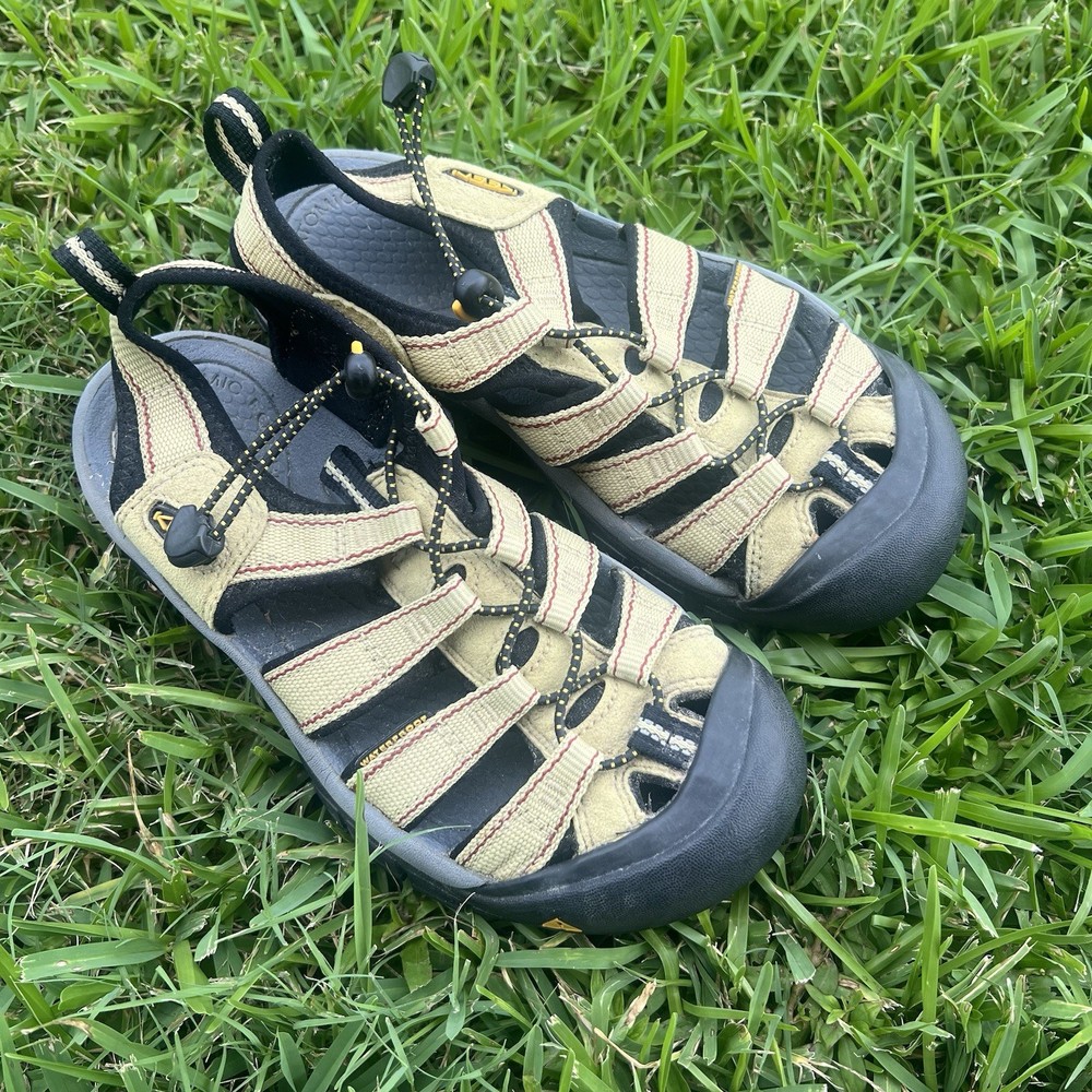 Women's Keen Newport H2 Leather Hiking Sandals Size 6 Beige