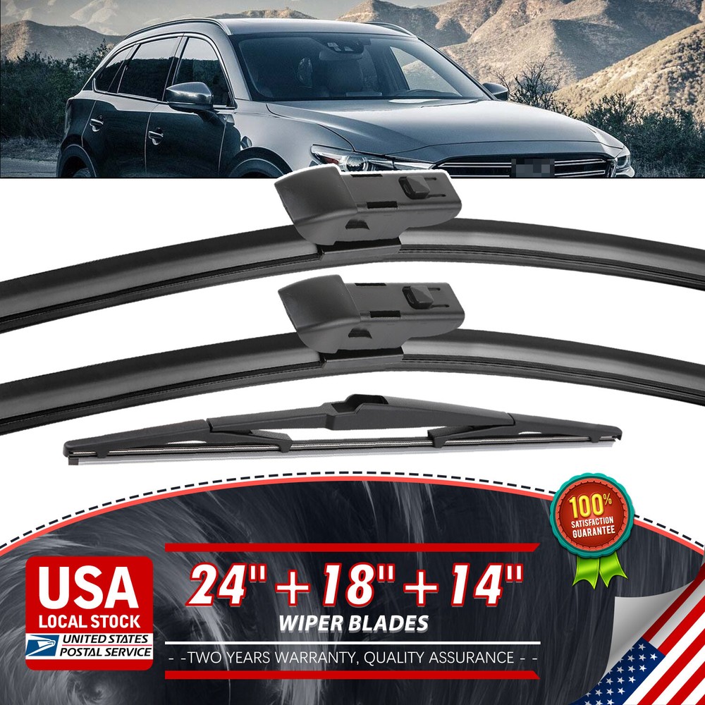 3-Piece Windshield Wiper Set for Mazda CX-5 - 24