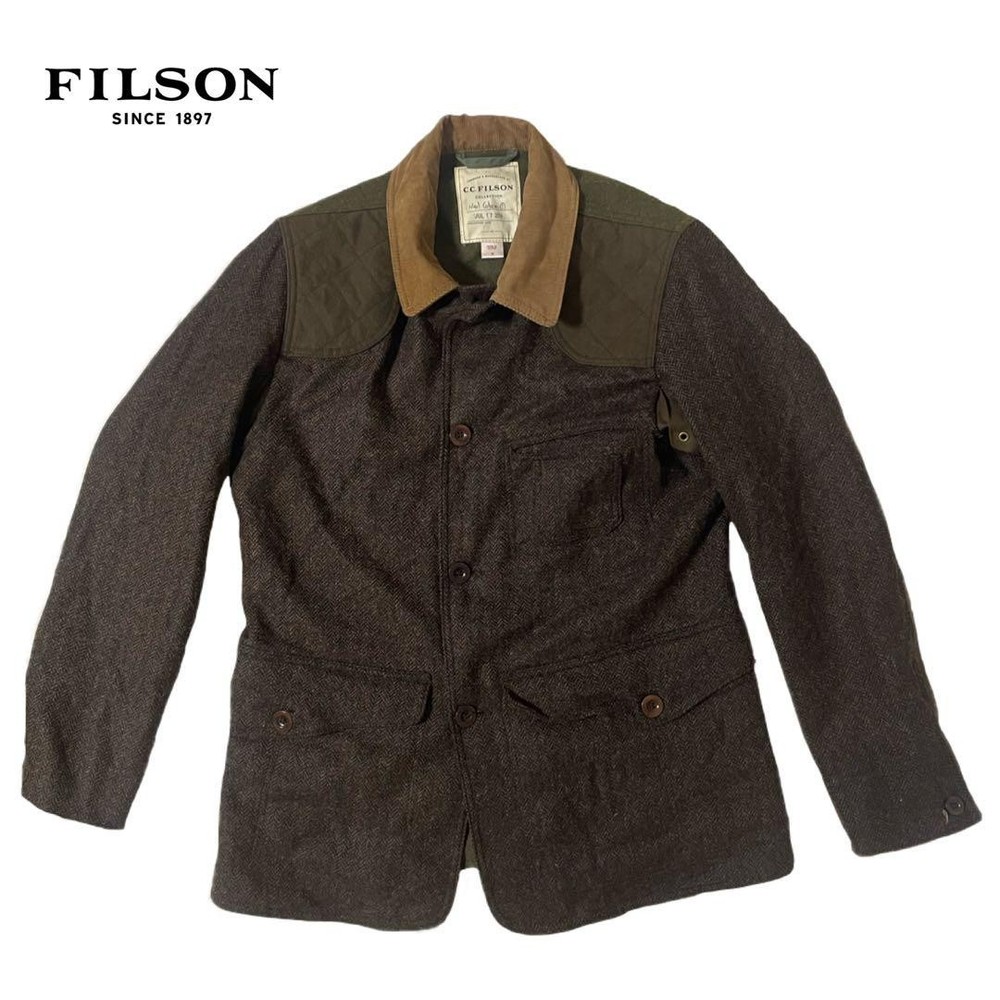 Filson x NIGEL CABOURN Wool Hunting Jacket Size M Khaki Used from Japan