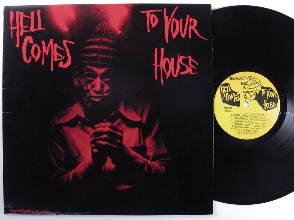 HELL COMES TO YOUR HOUSE Various Artists BEMISBRAIN LP VG+ f