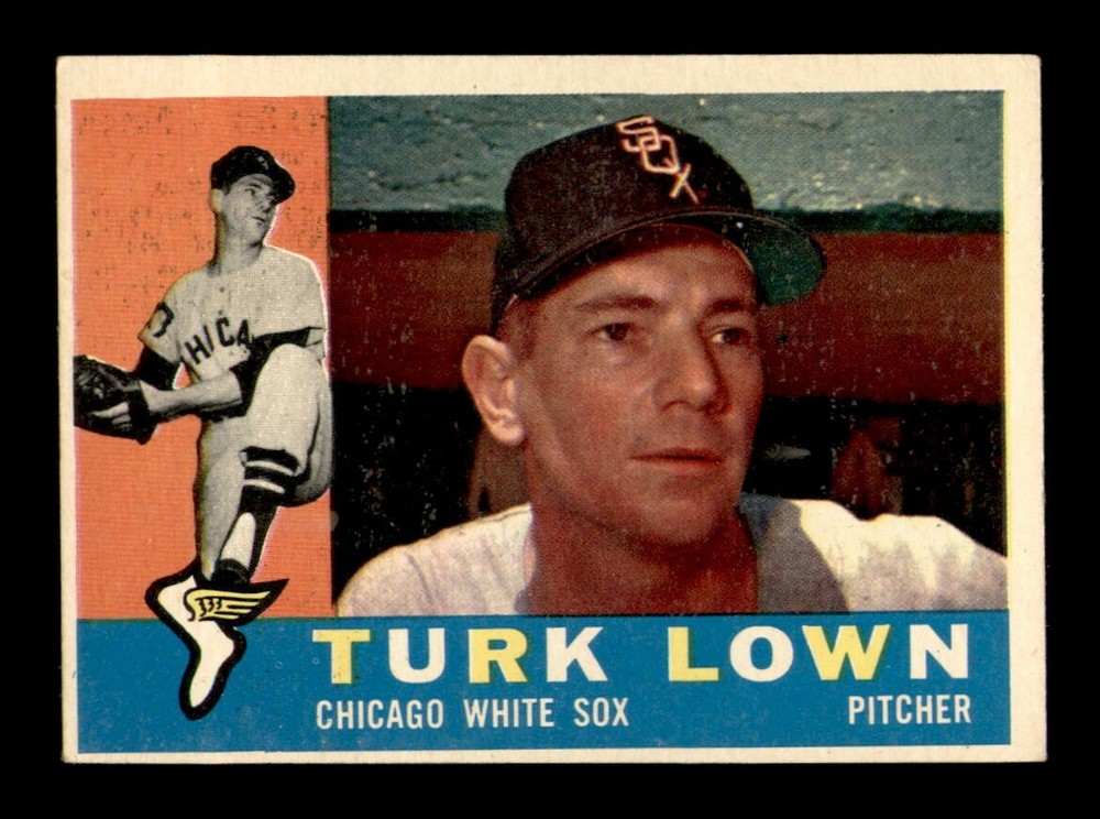 1960 Topps #313 Turk Lown EX Baseball Card OBGcards Vintage Set Break