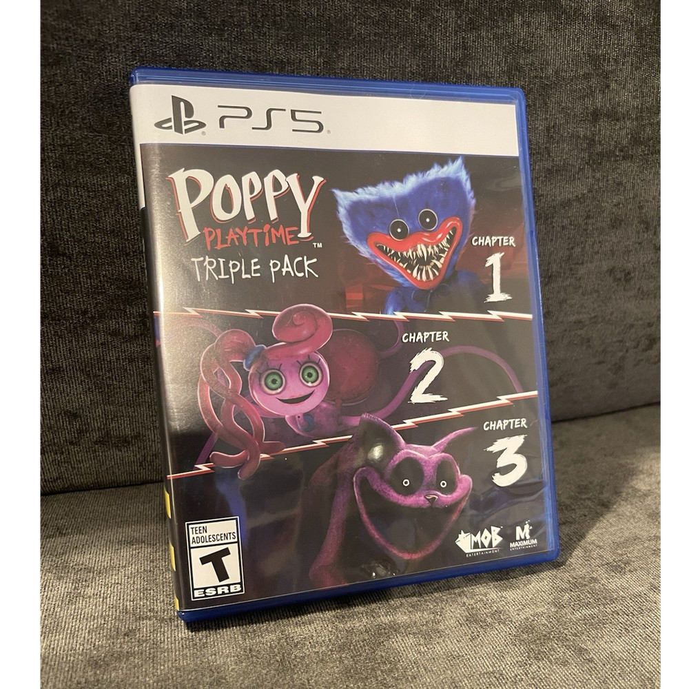Poppy Playtime Triple Pack Ch 1-3 for PS5 w/ Stickers - PlayStation Game