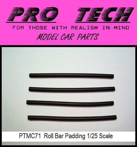 PTMC 71 Roll Bar Cage Padding 1:25 Scale Search LBR Model Parts PRO TECH For Mor