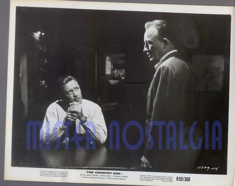 Vintage Photo 1954 Bing Crosby William Holden The Country Girl #114