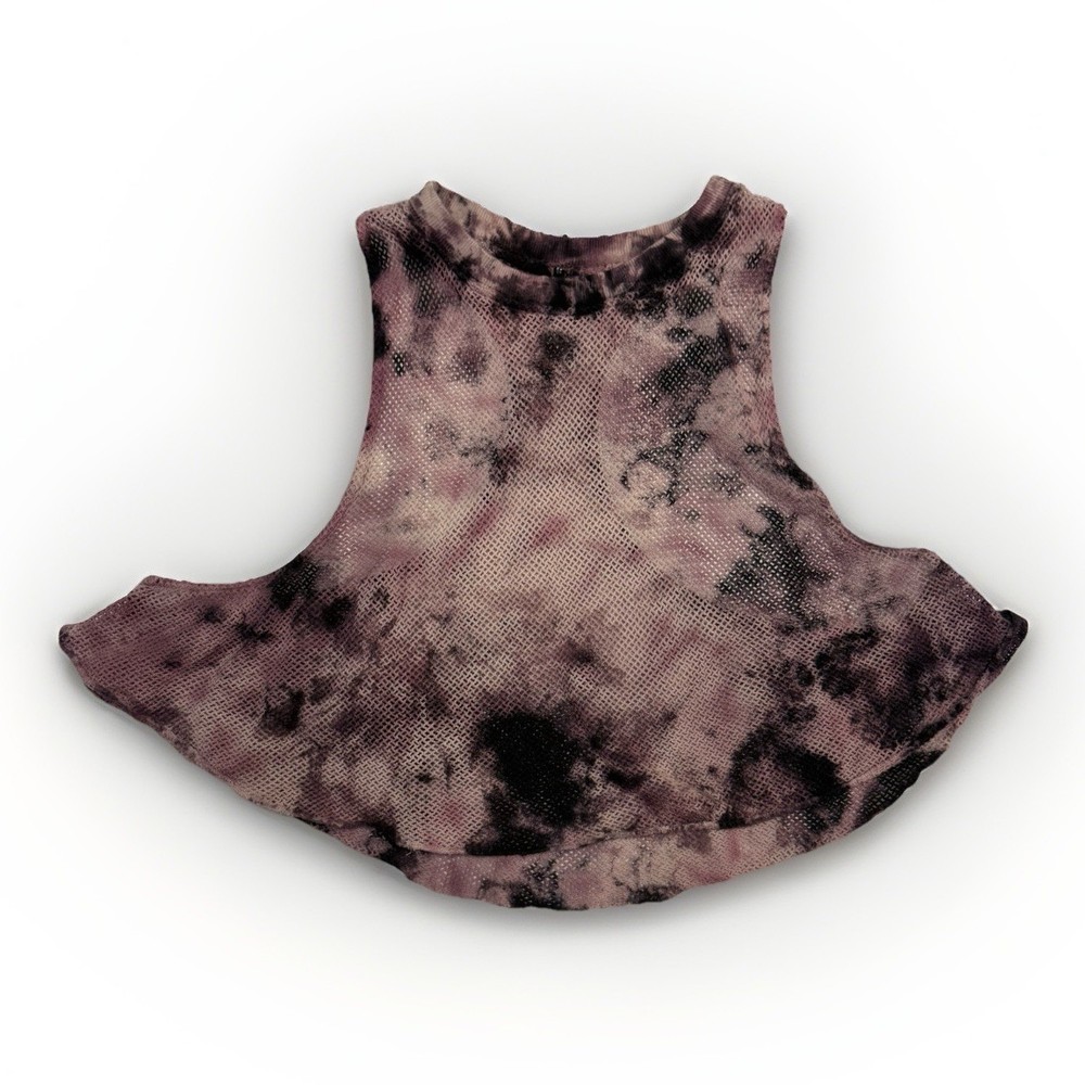 Urban Outfitters Out From Under Women Size XS Purple Black Tie-Dye Mesh Tank Top