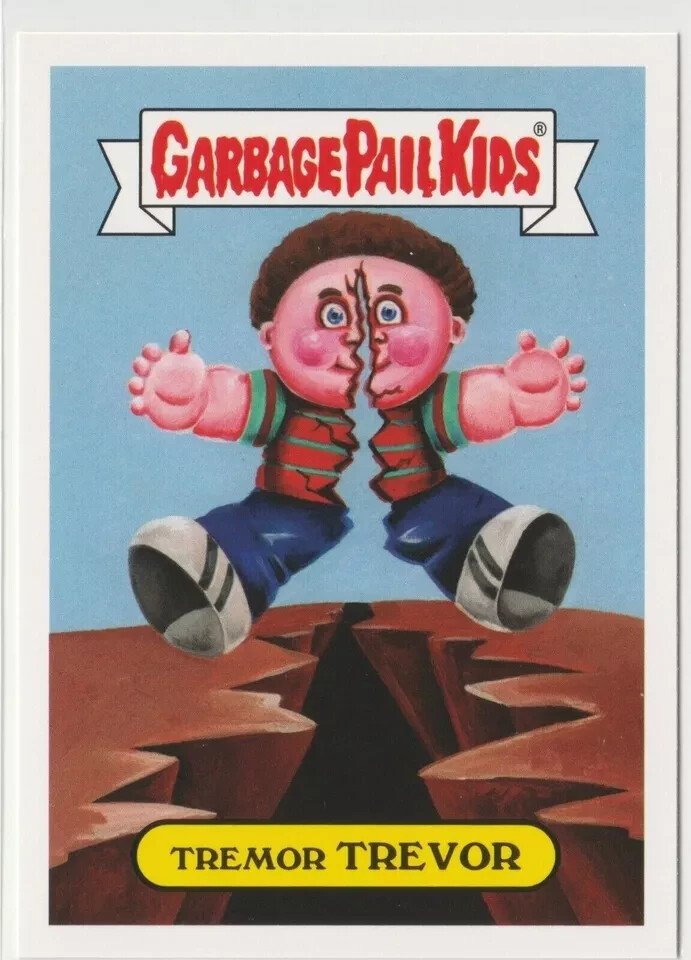 Trevor Tremor 7b Garbage Pail Kids GPK 2017 Adam-geddon Trading Card