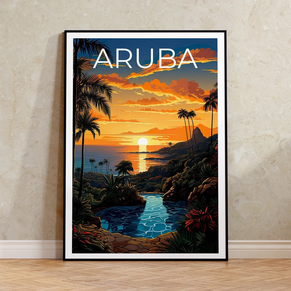 Island Wall Art Poster Premium Quality Choose your Size
