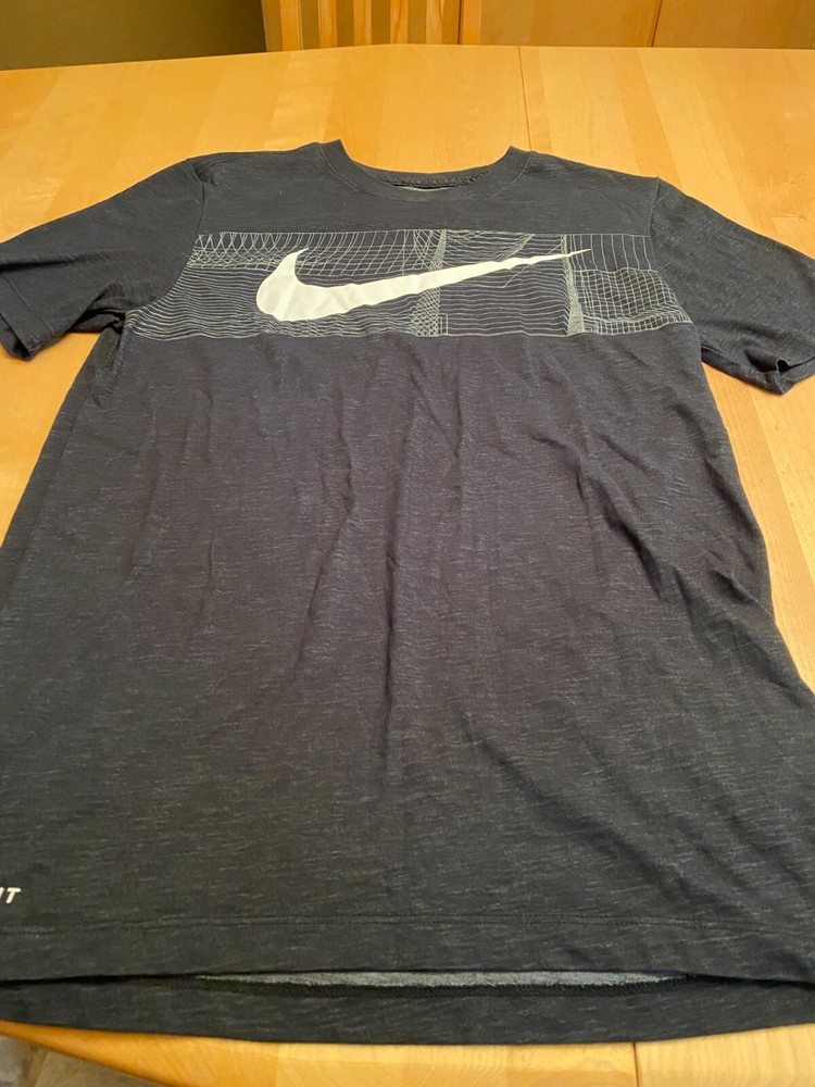NIKE BLACK DRI FIT TEE SS T SHIRT MEN’S SZ S