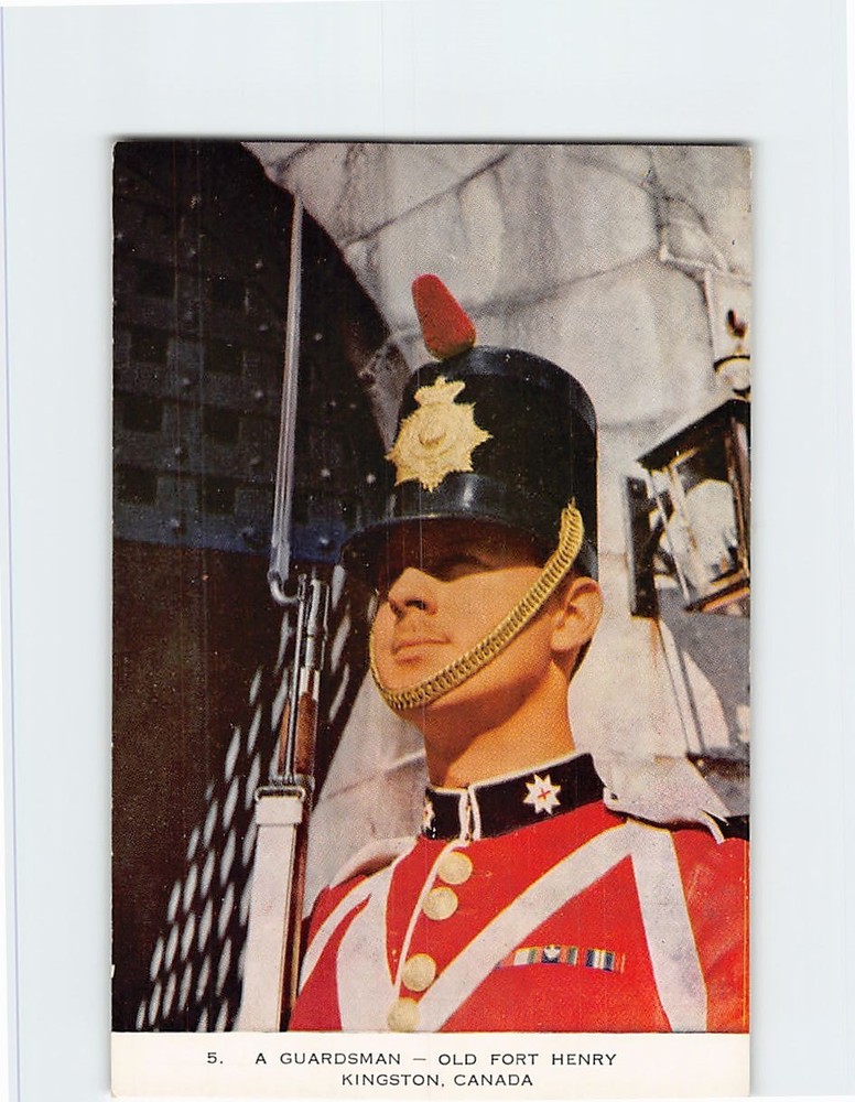 Postcard A Guardsman Old Fort Henry Kingston Canada