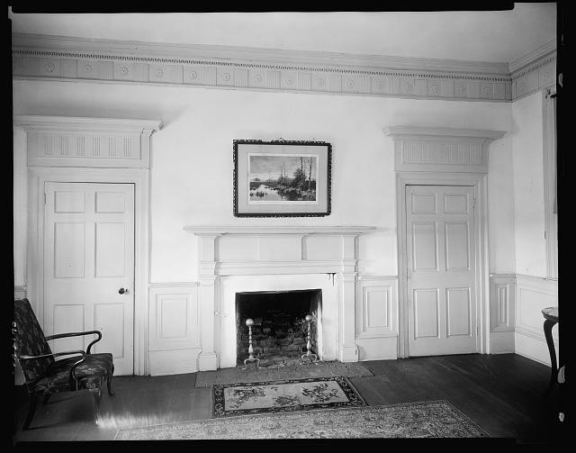 Wingina Virginia 1930s Soldiers' Joy Interior Fireplace Woodwork Moldings