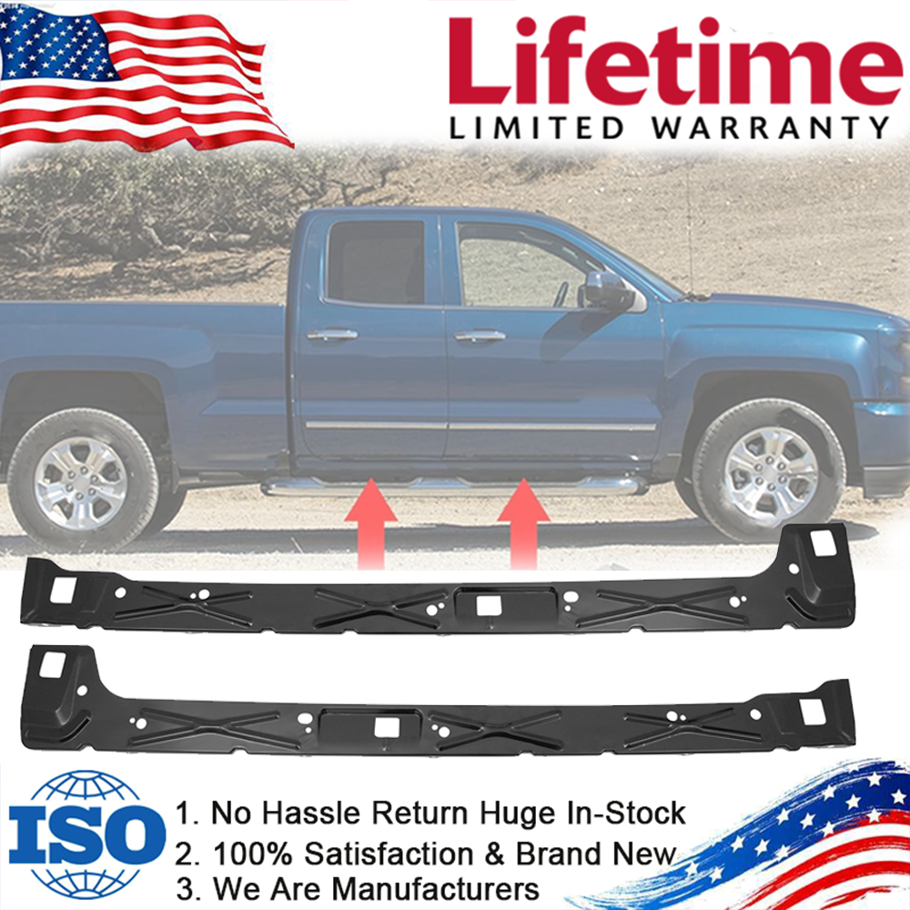 Pair Inner Rocker Panel For Chevy Silverado/GMC Sierra Extended Cab 1999-2018