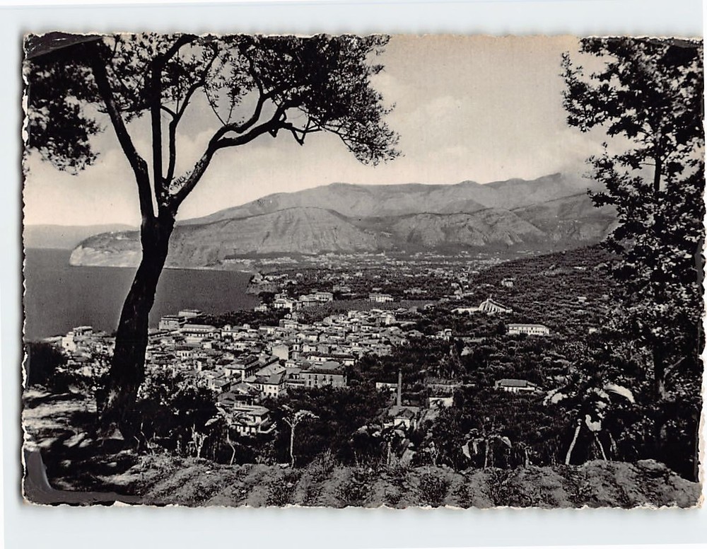 Postcard Panorama from Capodimonte Sorrento Italy