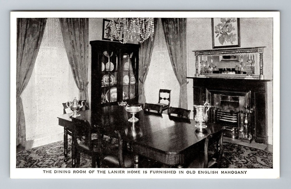 Madison IN-Indiana, Dining Room, The Lanier Home, Vintage Postcard