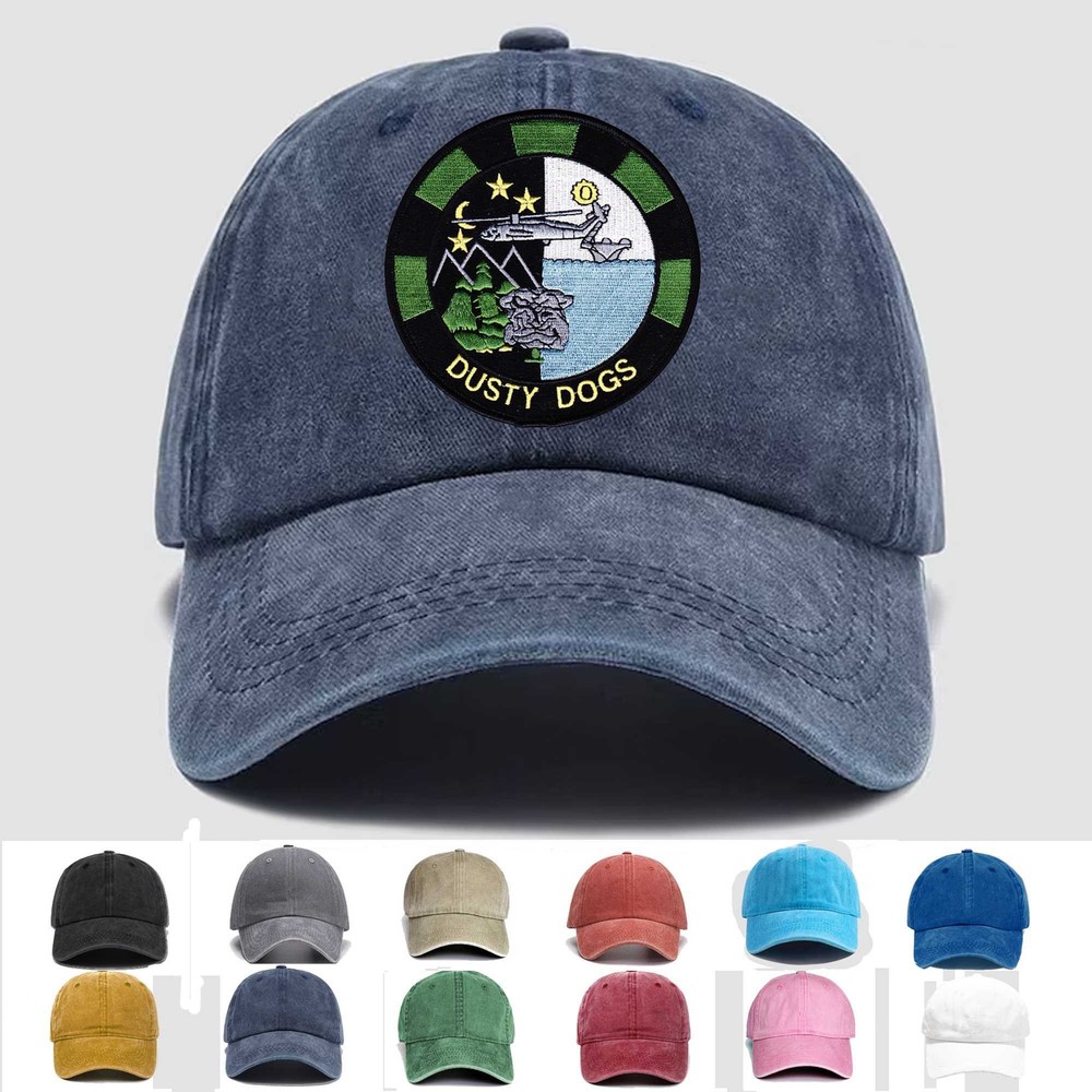 Custom Personalization Embroidered Hat HS-7 Dusty Dogs , Veteran Cap, Gift Idea