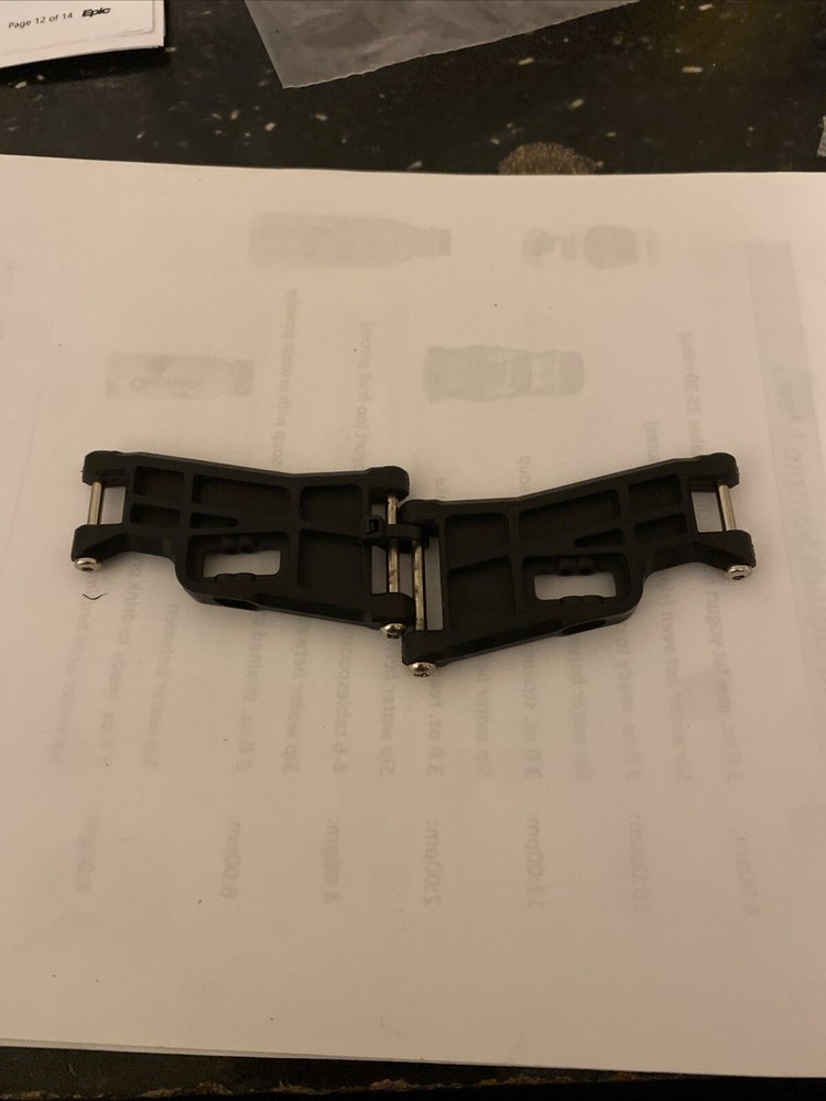 Traxxas 2531X BLACK Front Suspension Arms, DRAG SLASH & BANDIT NITRO RUSTLER