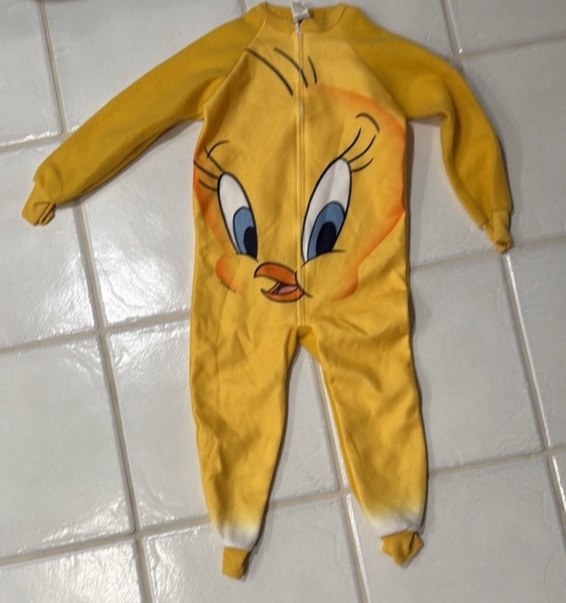 Looney Tunes Tweety Bird One Piece Pajama/ Playtime 6x 1992