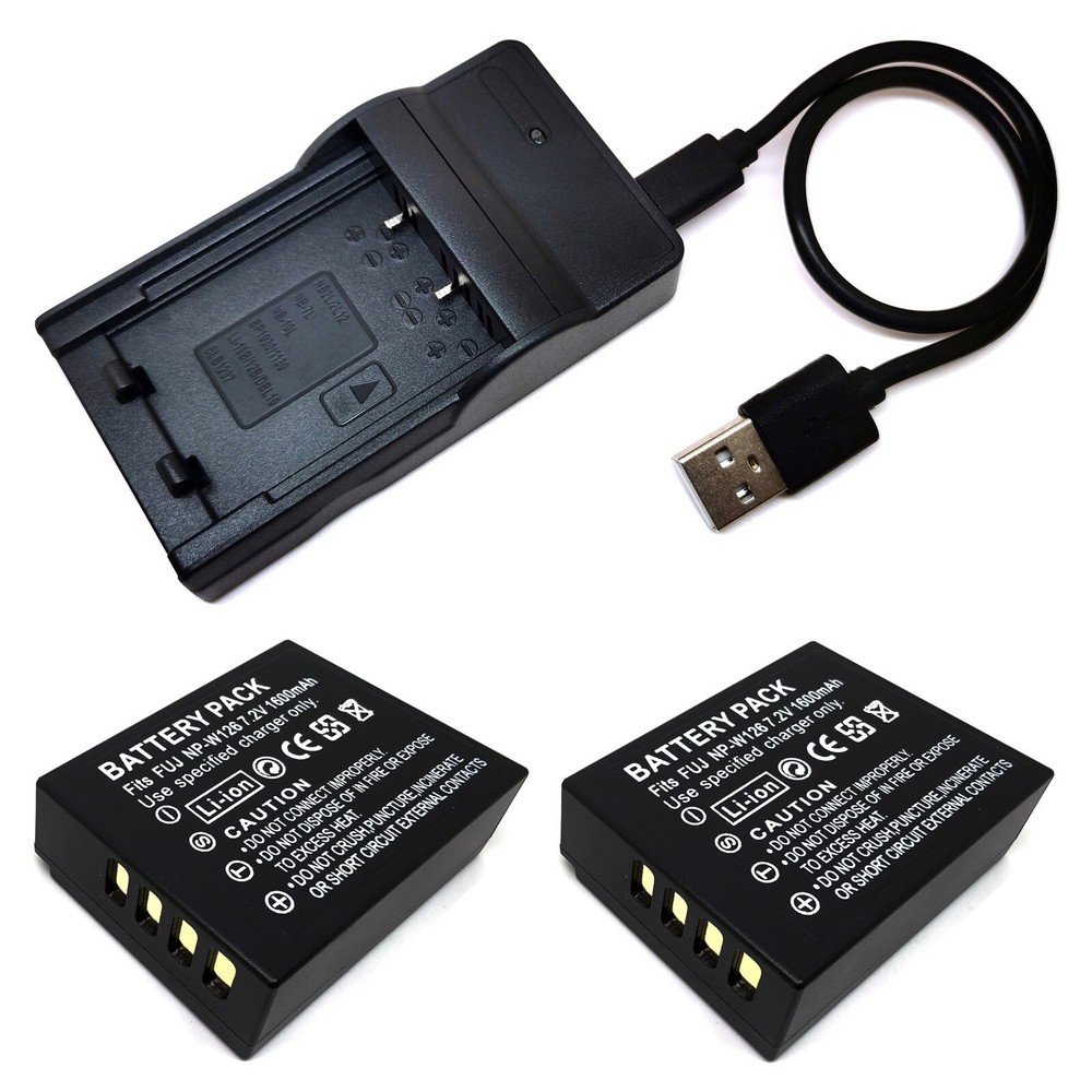 FUJIFILM NP-W126 NP-W126S Battery USB Charger BC-W126 New Fast Shipping