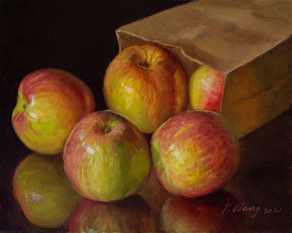 apples fruit giclee fine art prints of my painting Wang Fine Art