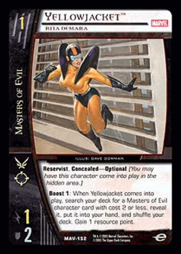 VS System: Yellowjacket, Rita DeMara [Played] VS: Marvel The Avengers TCG CCG Cl